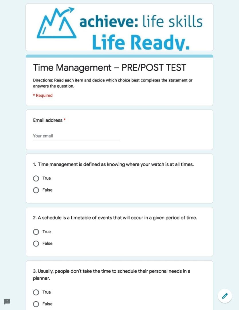 Transitions Assessments & Curriculum at WorkLifeReady.com